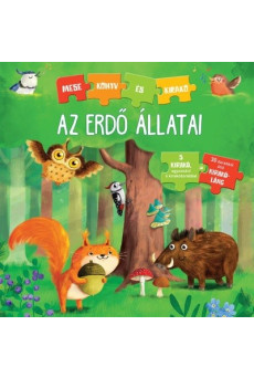 Az erdő állatai - Mesekönyv és kirakó