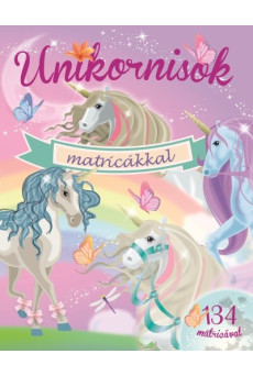 Unikornisok matricákkal - Lila