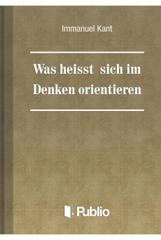 Was heißt: sich im Denken orientieren (e-könyv)