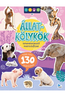 Ismeretterjesztő matricásfüzet - Állatkölykök