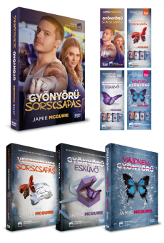 Gyönyörű sorscsapás könyvcsomag + ajándék könyvjelzőcsomag