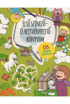 Első színező és rejtvényfejtő könyvem - 128 színes oldallal