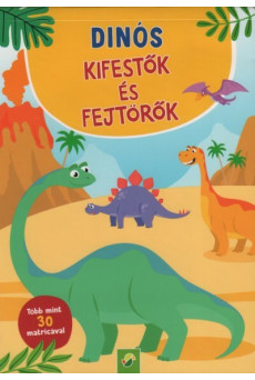 Dinós kifestők és fejtörők - Több mint 30 matricával