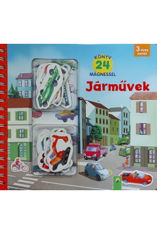 Járművek - Könyv 24 mágnessel - 3 éves kortól