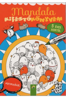 Mandala kifestőkönyvem 5 éves kortól - Matricával