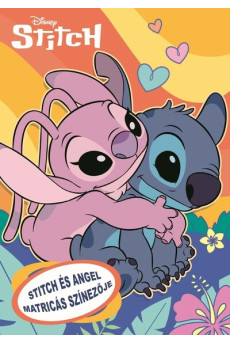 Stitch és Angel matricás színezője