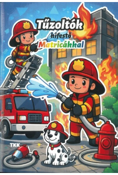 Tűzoltók kifestő - Matricákkal