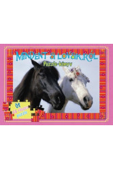 Mindent a lovakról - Puzzle-könyv /Öt 48 részes puzzle