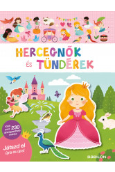 Matricás füzet - Hercegnők és tündérek - 230 újraragasztható matricával