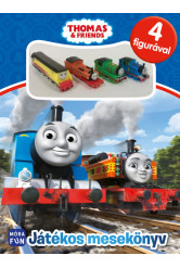 Thomas – Játékos mesekönyv - 4 figurával - Thomas, a gőzmozdony