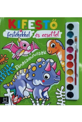Kifestő festékekkel és ecsettel - Dinoszauruszok