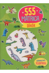 555 matrica: Dínók - Szórakoztató feladatokkal